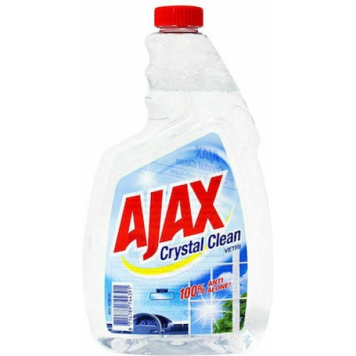 SUPER ΠΡΟΣΦΟΡΑ ΧΟΝΔΡΙΚΗΣ Ajax Ανταλλακτικό για Υγρό Καθαριστικό Τζαμιών Crystal Clean 750ml